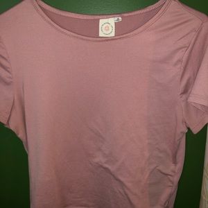 Dust pink crop top